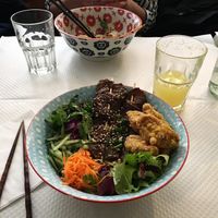Vegan bowl  at Pause Bobun in Paris