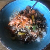 Teriyaki bowl at The Burrowing Owl in Colorado Springs