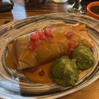 Tuesday special- air fried chimichanga  at The Burrowing Owl in Colorado Springs