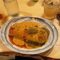 Christmas burrito with added queso 😍 at The Burrowing Owl in Colorado Springs
