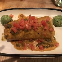 Air-fried chimichanga  at The Burrowing Owl in Colorado Springs