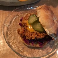 Vegan Sloppy Joe at The Burrowing Owl in Colorado Springs