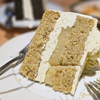 Pistachios lemon cake at The Burrowing Owl in Colorado Springs