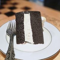 Ding dong cake at The Burrowing Owl in Colorado Springs
