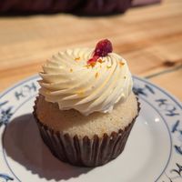 Seasonal cupcake - orange cranberry at The Burrowing Owl in Colorado Springs