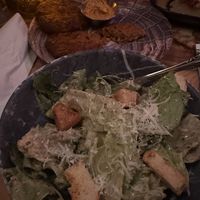 Caesar salad and crab cakes    at The Burrowing Owl in Colorado Springs