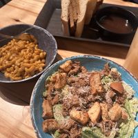 French Dip and chicken Caesar salad    at The Burrowing Owl in Colorado Springs