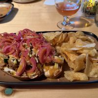 Hot Hunny Chicken open face sandwichh  at The Burrowing Owl in Colorado Springs