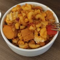 Leftover Sloppy Mac Mixed with Chili Dog at The Burrowing Owl in Colorado Springs