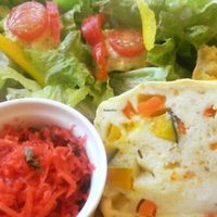 Delicious Deli plate at DevaDeva Cafe in Tokyo