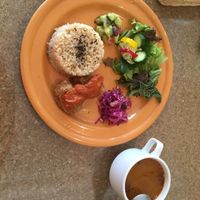 Daily special / set menu. Weekend edition at DevaDeva Cafe in Tokyo