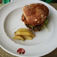 there were more chips than this but we ate them before we took the photo! at DevaDeva Cafe in Tokyo