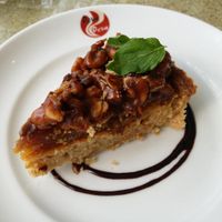 nut tart at DevaDeva Cafe in Tokyo
