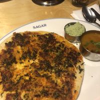 Lentil pizza!  at Sagar Vegan & Vegetarian Restaurant - Hammersmith in West London