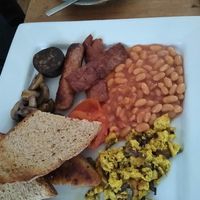 Full English at Apple Tree Cafe in Trevescan