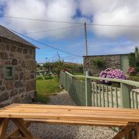 Apple Tree Vegan Friendly Cafe outdoor Seating area at Apple Tree Cafe in Trevescan
