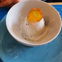 Pina colada pudding at Jaki Cafe e Cucina Naturale in Parma