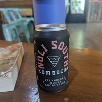 Local kombucha at Finn's Island Style Grub in Panama City Beach