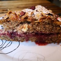 Linzer cake at Fram Cafe in Bologna