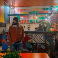 Colourful counter   at KataKata in South West London