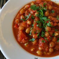Vegan chickpea stew at Cafe Neto in Raanana