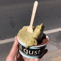 pistachio and vegan nutella  at Il Gusto in Odense