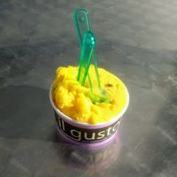 Small Vegan Passion Fruit Sorbet  at Il Gusto in Odense
