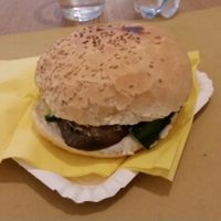 lupini burger at Io Veg in Modena