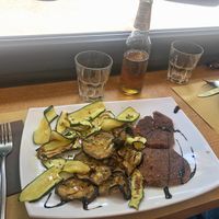 Vegan steak  at Io Veg in Modena