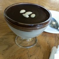 coconut and chocolate dessert at Kuźnia Dzięcioła in Wroclaw