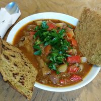 Hungarian goulash at Kuźnia Dzięcioła in Wroclaw