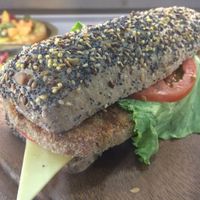 tofu burgher at O'Vita in Parma