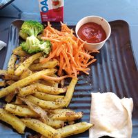 Kids quesadilla with "fries" at Copper Branch in Brossard