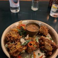 Vegetable pakora  #Veganuary at Yak Yeti Yak in Bath