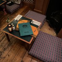 Floor seating   at Yak Yeti Yak in Bath