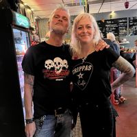 The actual Crippa and staff member Therese. Amazing lovely people💗 at Crippas Cafe in Gothenburg