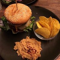 Burger   at Crippas Cafe in Gothenburg