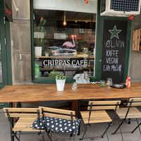 Outside  at Crippas Cafe in Gothenburg