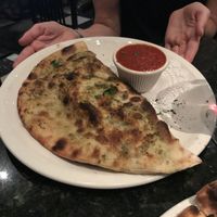 Vegan calzone - freaking amazing! at Louisiana Pizza Kitchen in New Orleans