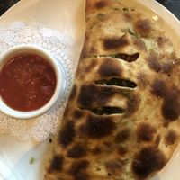 Vegan calzone  at Louisiana Pizza Kitchen in New Orleans