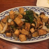 Tofu stir fry  at Khuanjai Thai in Osaka