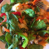 vegetable Rama with jasmine rice  at Leela Thai Cuisine in Fargo