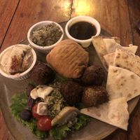 Vegan plate  at Chile Rojo in Puerto Viejo De Talamanca