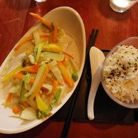 Thai Curry mit Tofu at Chile Rojo in Puerto Viejo De Talamanca
