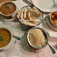 Just some of the all-vegan spread at a private party there.   at Laliguras Indian and Nepali Bistro in Washington