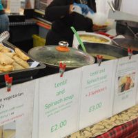 Sambosas and hot dishes. Tasty and cruelty-free food in Greenwich. at Red Tent Ethiopia in South East London