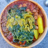 Big pot of filling food! at Red Tent Ethiopia in South East London