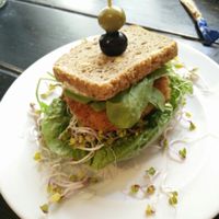 Tofu burger (an appetiser, portions are big!)  at BalBar in Warsaw