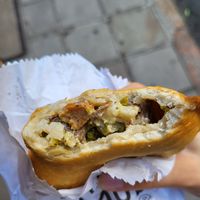 The filling at Donna Laura Doces e Salgados in Porto Alegre