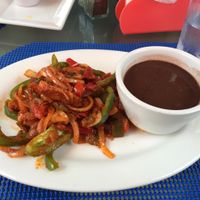 vegan Ropa Vieja.  at Equelecua Cuban Cafe - Cloud Kitchen in Los Angeles